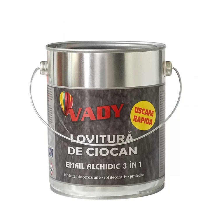 Email Vady Lovitura de ciocan 2, 5L, negru, rezistență mecanică și chimică