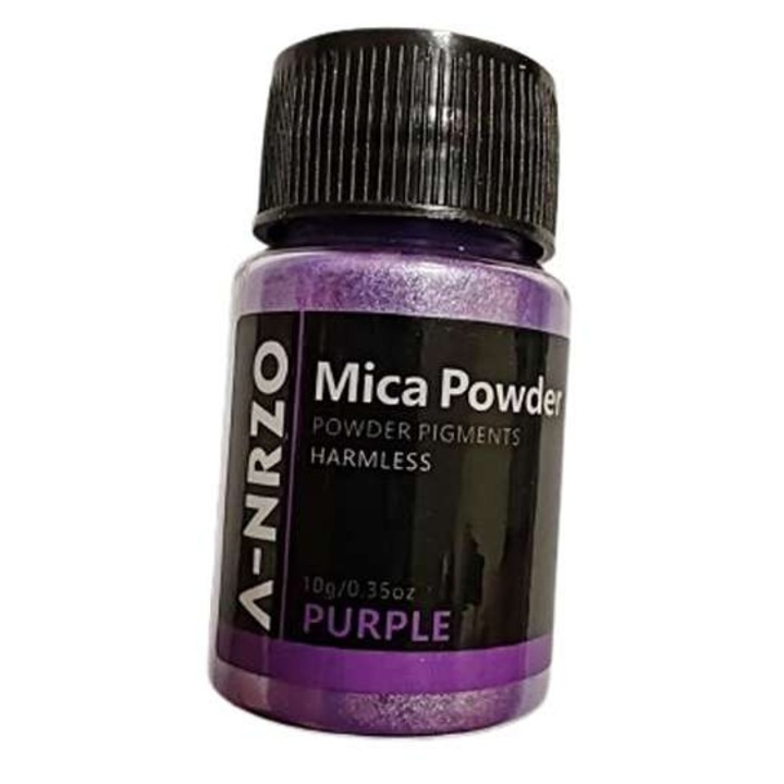 Pudra pigment mov ANRZO, 10 gr, pentru mestesuguri, utilizare universală