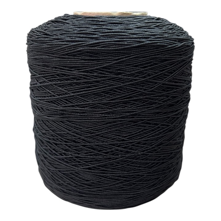 Ata de cusut elastica neagra, 1000 grame