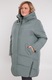 Geaca lunga verde-gri