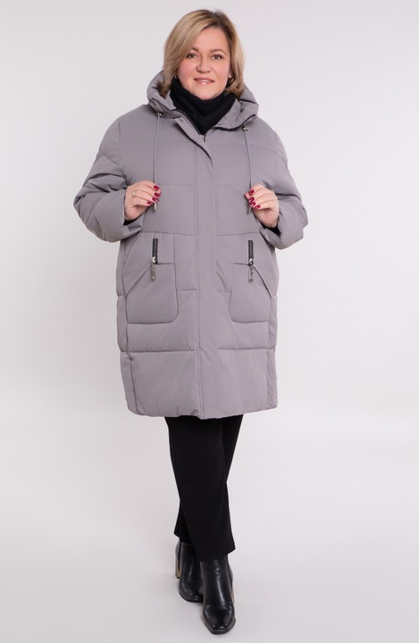 Geaca de iarna gri deschis