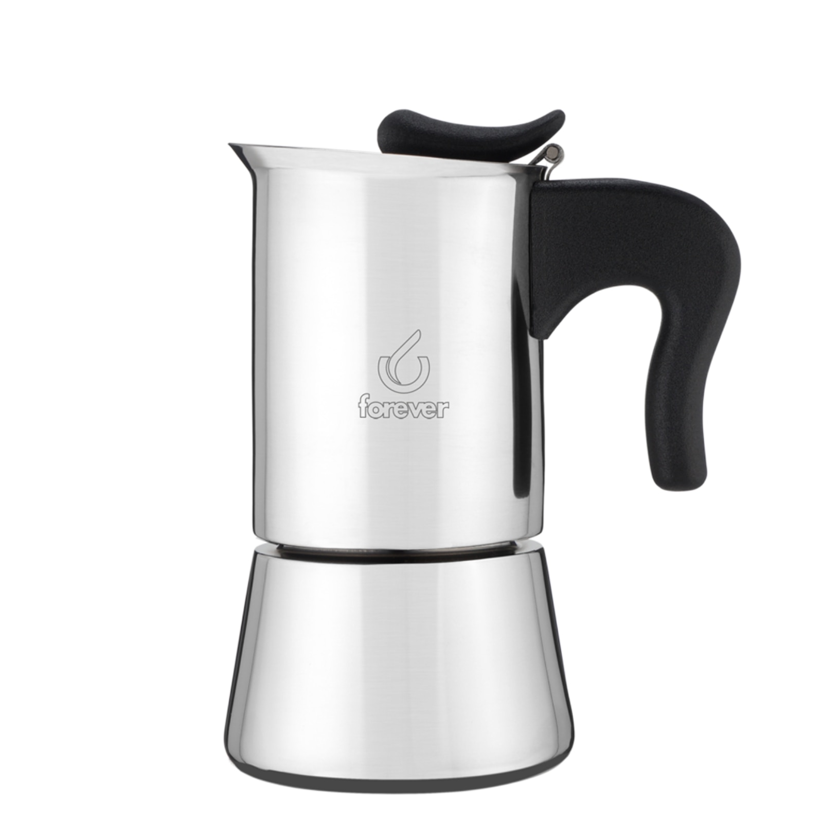 Espressor pentru aragaz Forever Moka Pot Miss Splendy 6 cupe, inox, 700 ml