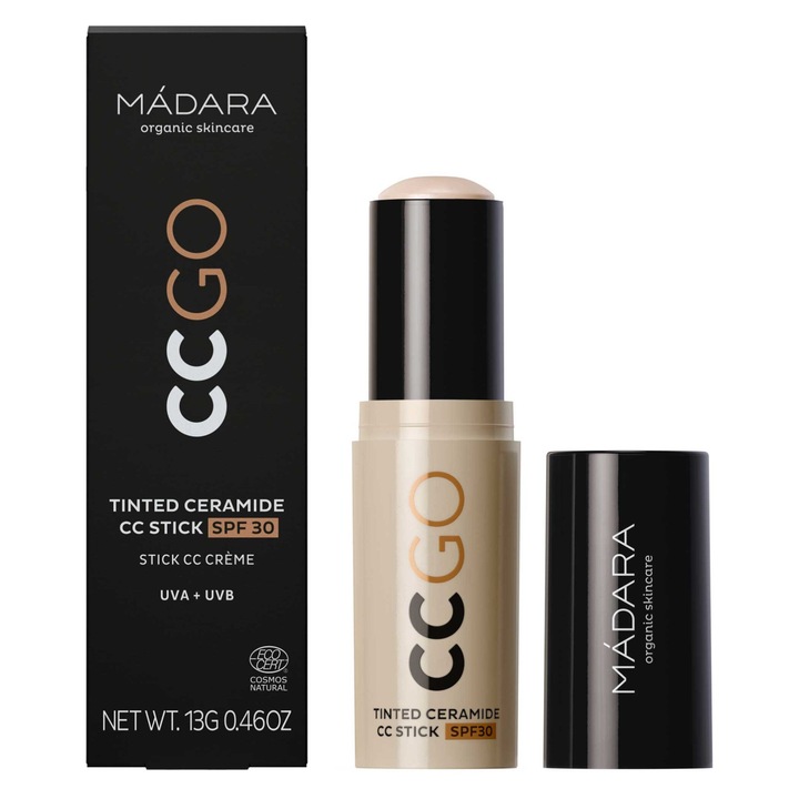 CC Cream Madara, nuanta Ivory 20, SPF 30, stick 3-in-1