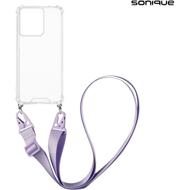 Husa telefon Sonique Armor Clear, antishock, TPU, transparent, pentru Motorola Edge 50 5G