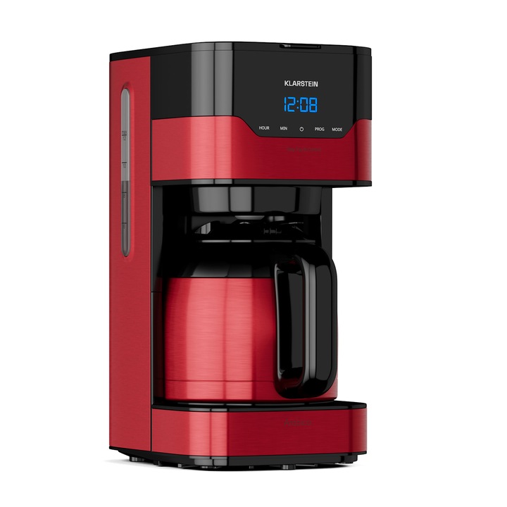Aparat de cafea Klarstein Arabica 800W, Control EasyTouch, Argintiu/Negru, Capacitate 1, 2l