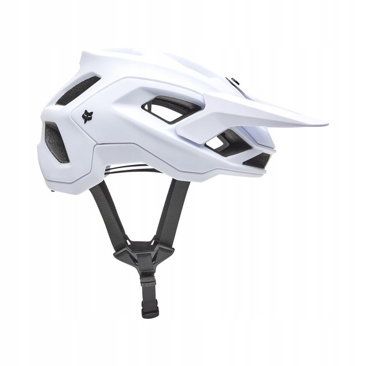 Casca de protectie Fox Speedframe MIPS Solid White, L 59-63cm, sistem de ajustare 360°, design agresiv
