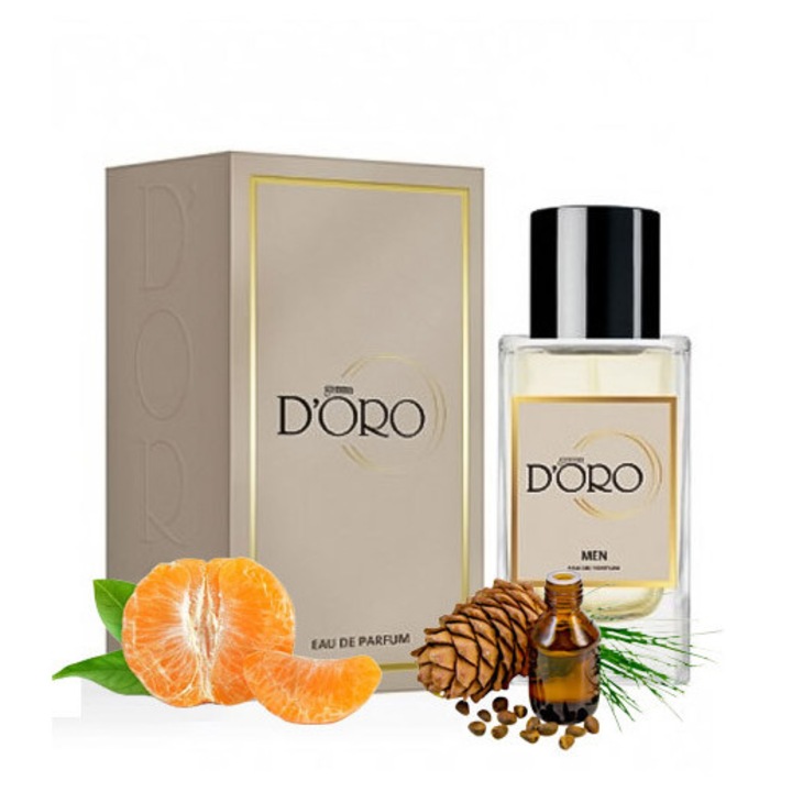 Apa de Parfum D'ORO M4 Bosses, cu mandarine si lemn de cedru, 50ml