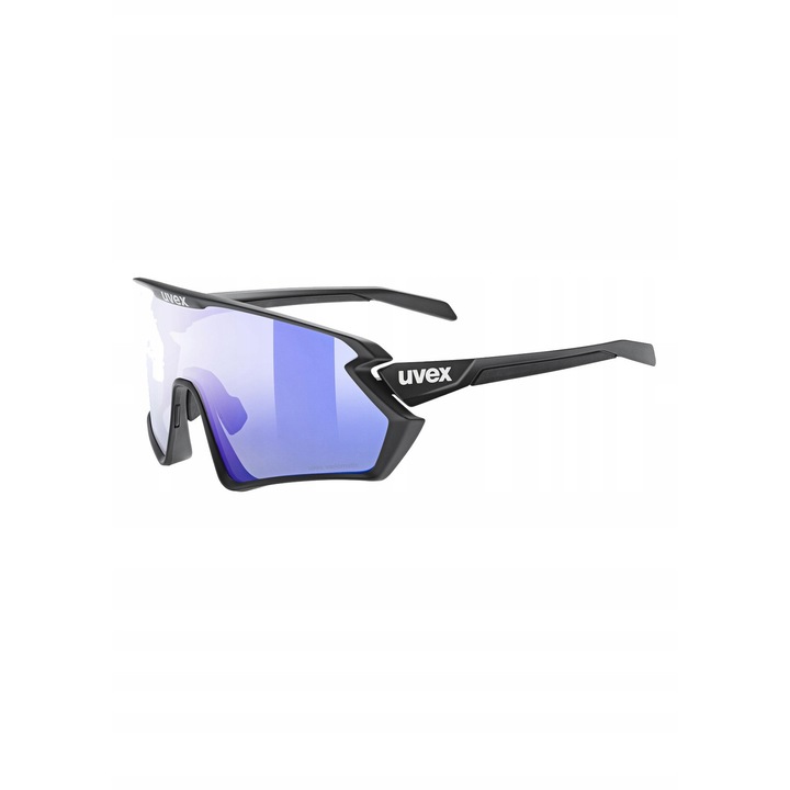 Ochelari sportivi Uvex Sportstyle 231 2.0 V Variomatic, lentile fotochromatice, culoare neagra mata, set complet