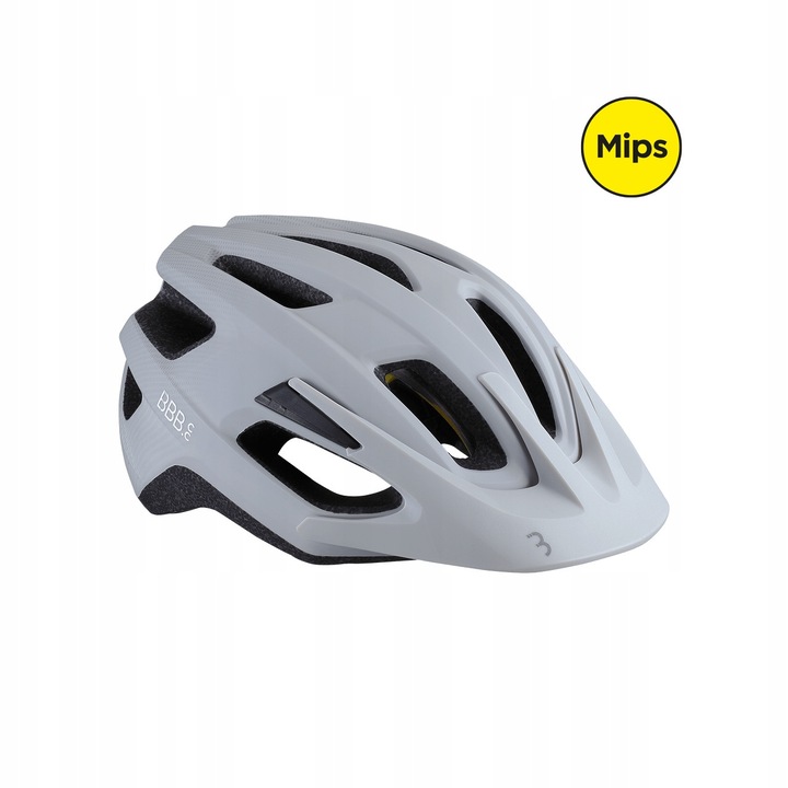 Casca de protectie BBB Dune Mips 2.0, gri, S/M 53-58cm, 330g, cu vizor detasabil, 14 ventilatii