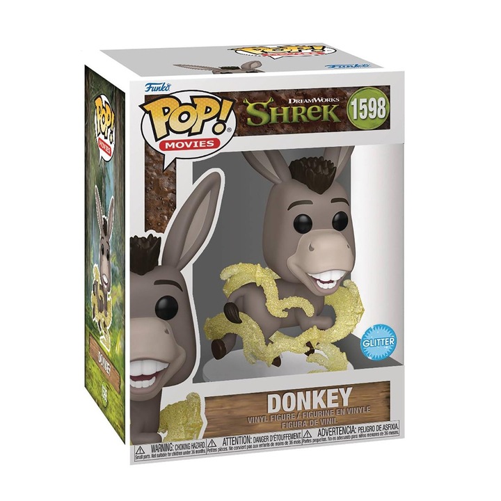 Figurina interactiva Funko POP! seria Shrek − Donkey
