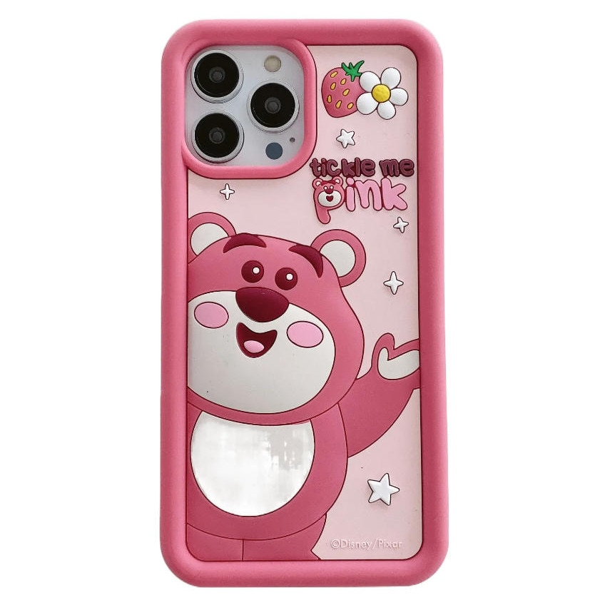 Husa silicon Lotso capsune carcasa pentru iPhone 15 Pro