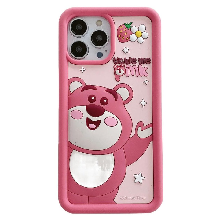 Husa silicon Lotso capsune carcasa pentru iPhone 15 Pro