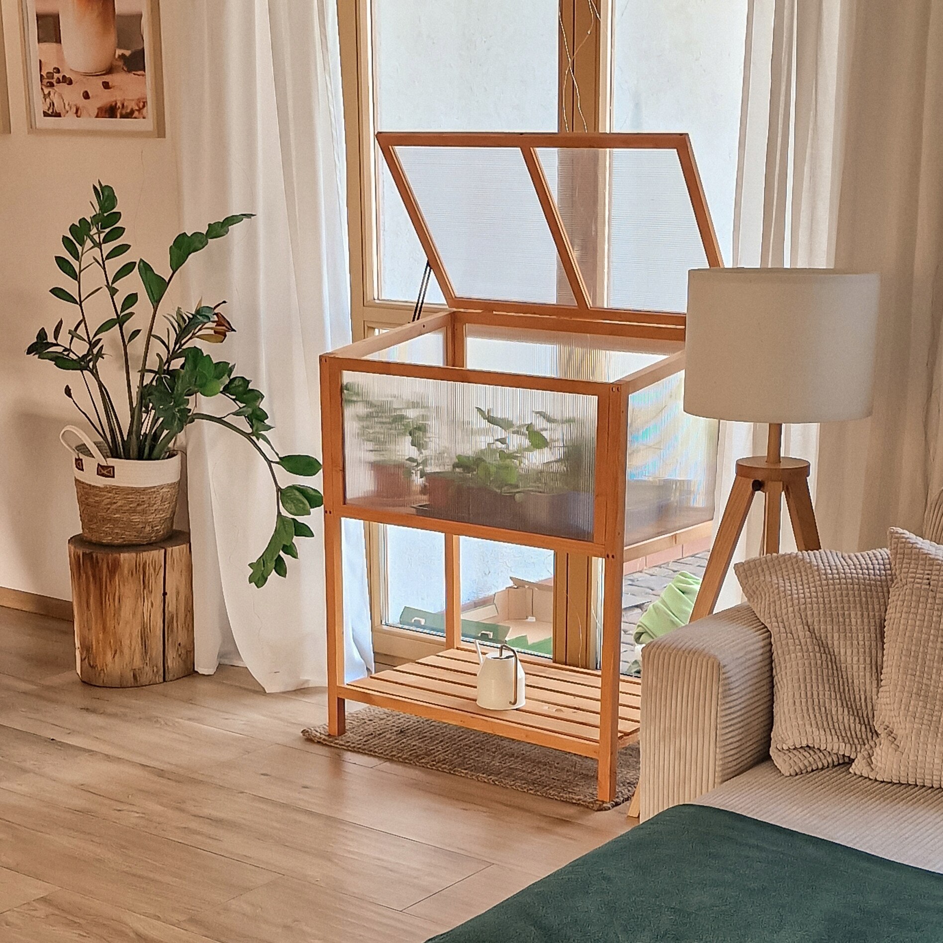 Mini Sera din Lemn, Grindi, Abelia, Rasadnita pentru Terasa si Balcon ...