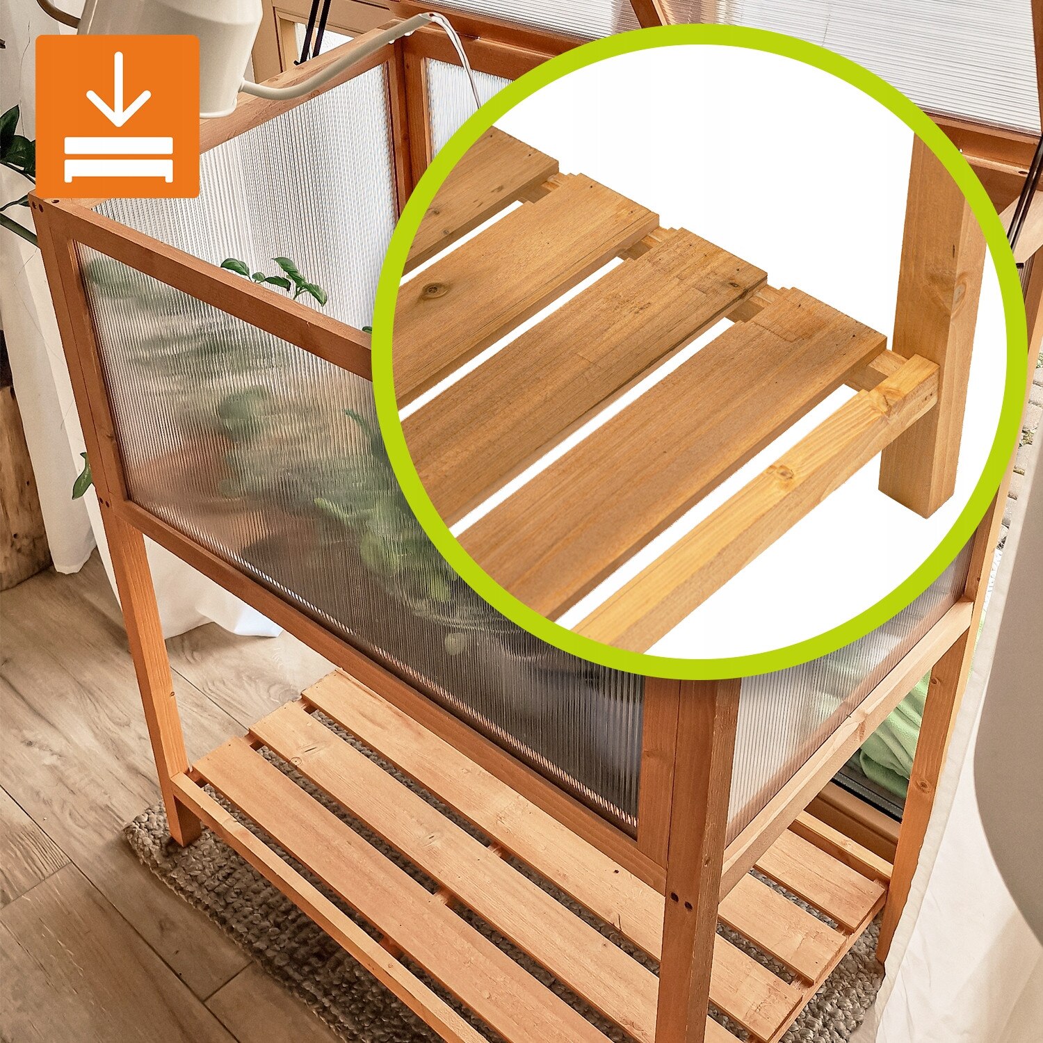 Mini Sera din Lemn, Grindi, Abelia, Rasadnita pentru Terasa si Balcon ...