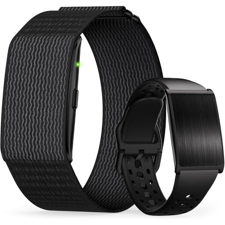 Bratara Fitness Smart iSo Tech fara Display, Monitorizare 24/7 Puls, SpO2, Somn, AI Analiza, 170+ Moduri Sport, GPS, Autonomie 60 Zile, Bluetooth