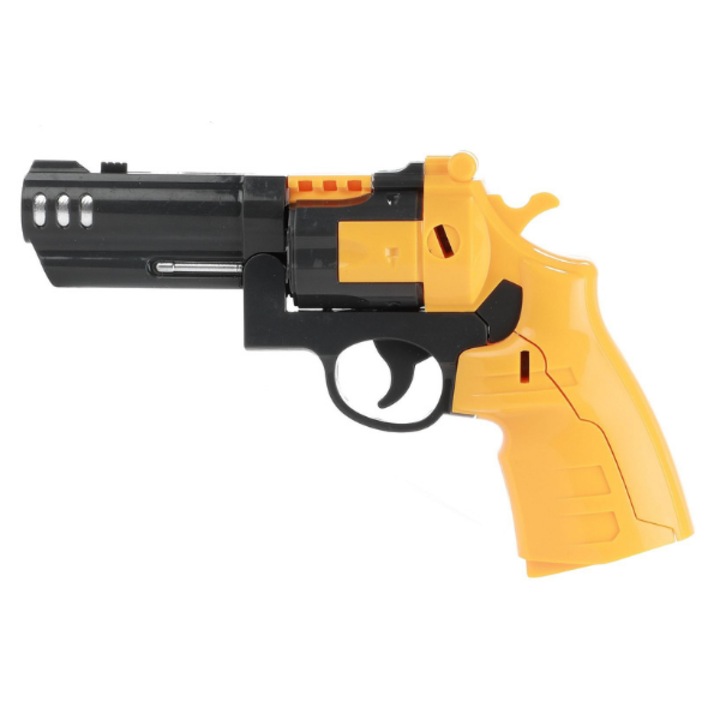 Jucarie 2 in 1 Robo Forces: Robot de Lupta si Pistol cu Proiectile Incluse, Mecanism de Transformare Manuala, Galben