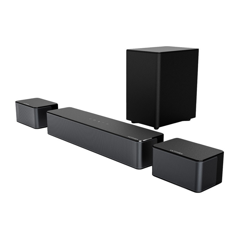 Soundbar 5.1 Ultimea Poseidon D50 cu Subwoofer si 2 sateliti, Bluetooth 5.3, Telecomanda inclusa, Negru
