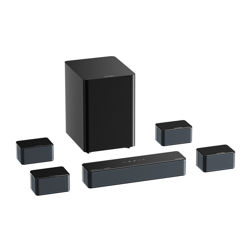 Soundbar 7.1 Ultimea Poseidon D80 BOOM cu Subwoofer si 4 sateliti, Bluetooth 5.3, Telecomanda inclusa, Negru