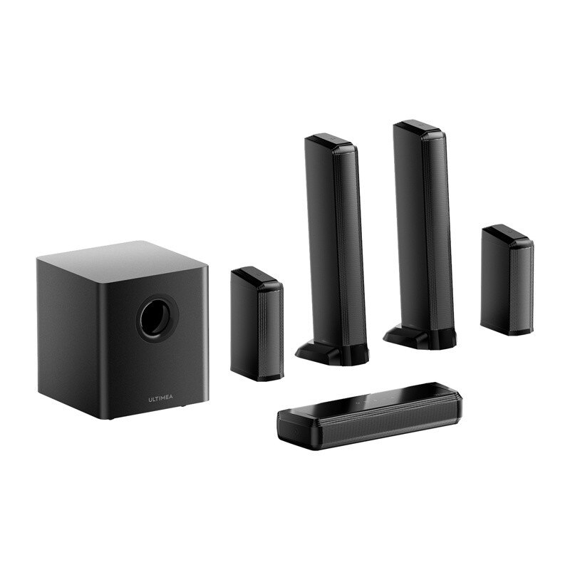 Soundbar 7.1 Ultimea Apollo S70 Ultra cu Subwoofer si 2 sateliti, Bluetooth 5.3, Telecomanda inclusa, Negru