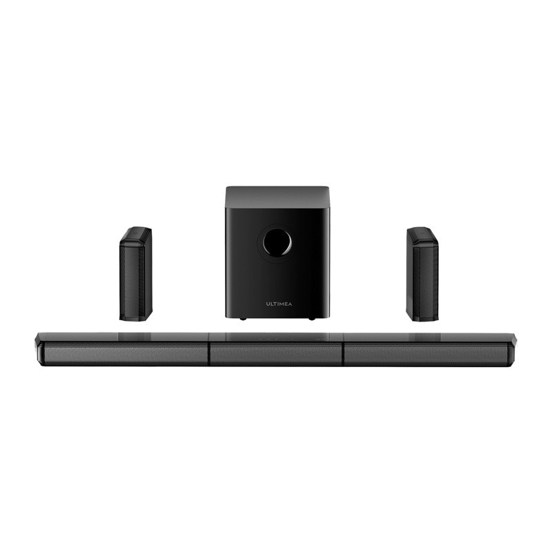Soundbar 7.1 Ultimea Apollo S70 Ultra cu Subwoofer si 2 sateliti, Bluetooth 5.3, Telecomanda inclusa, Negru