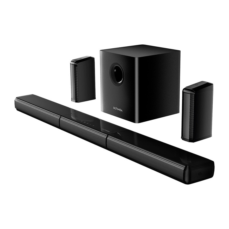 Soundbar 7.1 Ultimea Apollo S70 Ultra cu Subwoofer si 2 sateliti, Bluetooth 5.3, Telecomanda inclusa, Negru