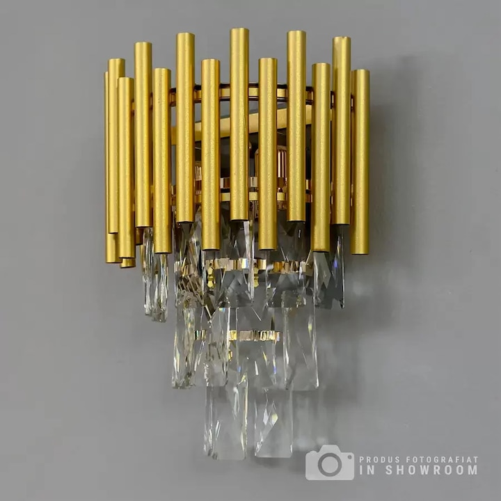 Аплик Cristal Izabella 2*E14, 30*20*13, IP20, Златист