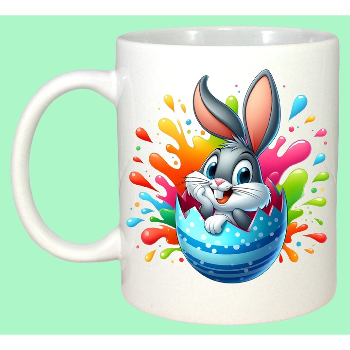 Cana Paste Bugs Bunny Paste Ou Colorat Graffiti, Cadou, Sarbatori, Cri-Flo, Culoare Alb, 330 ml