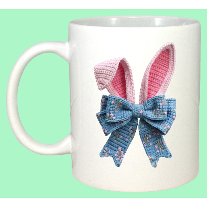 Cana Paste Fundita Iepuras Roz Decor Paste Elegant, Cadou, Sarbatori, Cri-Flo, Culoare Alb, 330 ml