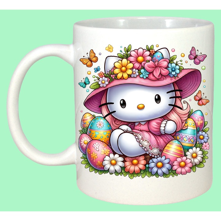 Cana Paste Hello Kitty Palarie Flori Paste Oua Colorate, Cadou, Sarbatori, Cri-Flo, Culoare Alb, 330 ml
