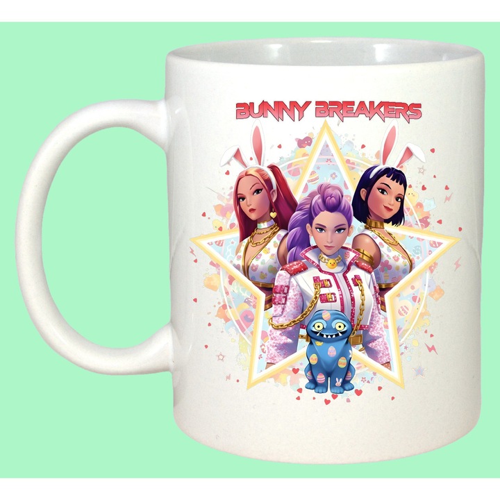 Cana Paste Kpop Star Easter Girls Grup Fashion, Cadou, Sarbatori, Cri-Flo, Culoare Alb, 330 ml