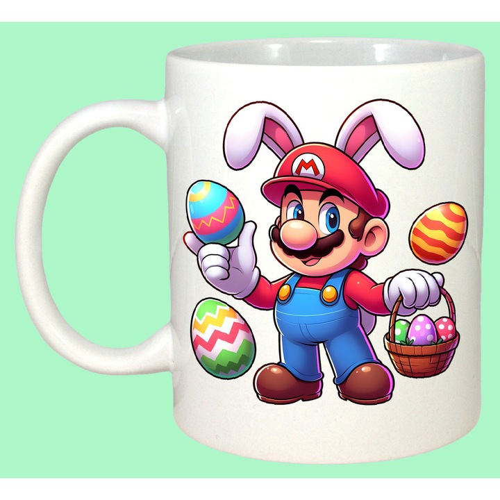 Cana Paste Mario Iepuras Paste Oua Colorate, Cadou, Sarbatori, Cri-Flo, Culoare Alb, 330 ml