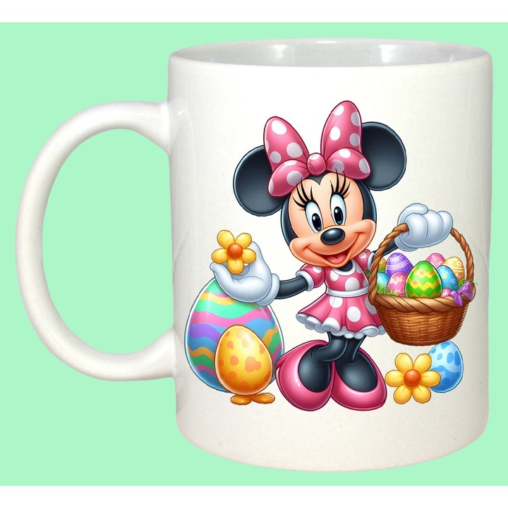 Cana Paste Minnie Mouse Paste Cos Oua Colorate Flori, Cadou, Sarbatori, Cri-Flo, Culoare Alb, 330 ml