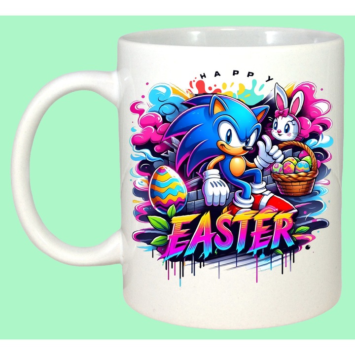 Cana Paste Sonic Paste Easter Graffiti Oua Colorate, Cadou, Sarbatori, Cri-Flo, Culoare Alb, 330 ml