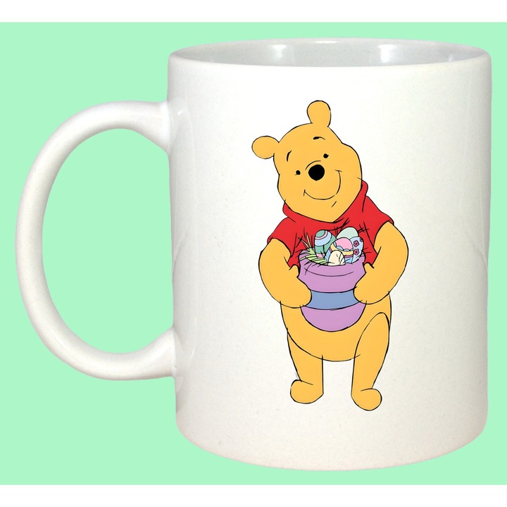 Cana Paste Winnie The Pooh Paste Cos Oua Colorate 2, Cadou, Sarbatori, Cri-Flo, Culoare Alb, 330 ml