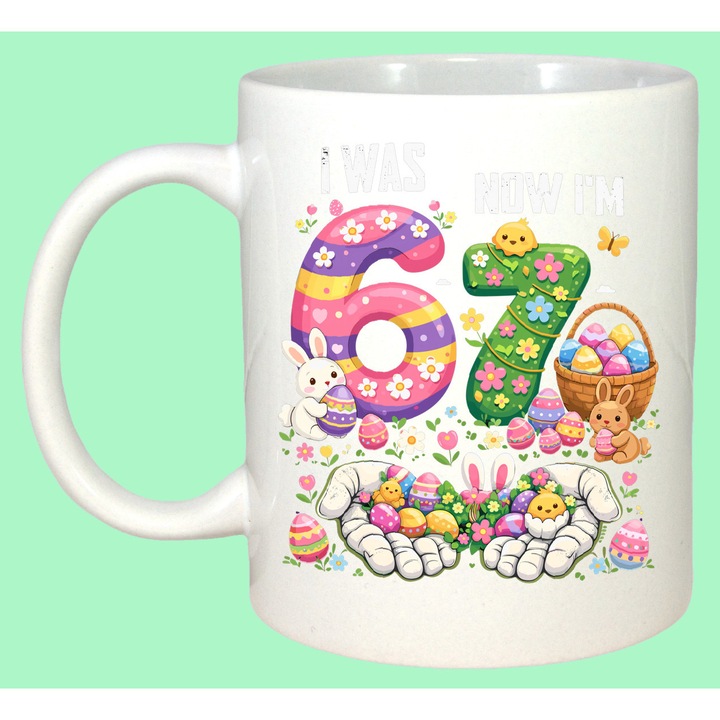 Cana Paste 67 Easter Bunny Bruh Pastel Oua Cos, Cadou, Sarbatori, Cri-Flo, Culoare Alb, 330 ml