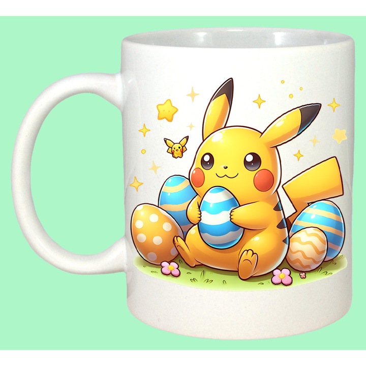 Cana Paste Pikachu Paste Oua Colorate Iepuras Stelute, Cadou, Sarbatori, Cri-Flo, Culoare Alb, 330 ml