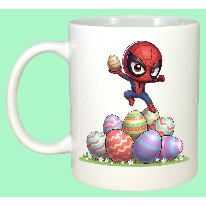 Cana Paste Spiderman Paste Oua Colorate Echilibru, Cadou, Sarbatori, Cri-Flo, Culoare Alb, 330 ml