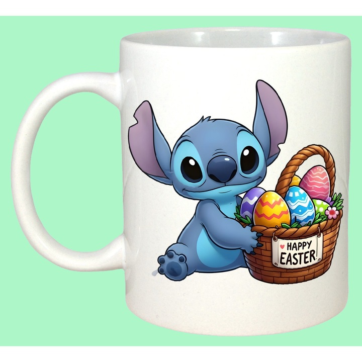 Cana Paste Stitch Paste Cos Oua Colorate Happy Easter, Cadou, Sarbatori, Cri-Flo, Culoare Alb, 330 ml