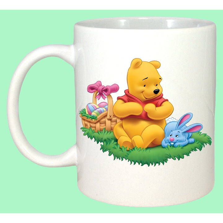 Cana Paste Winnie The Pooh Paste Cos Oua Colorate Iarba, Cadou, Sarbatori, Cri-Flo, Culoare Alb, 330 ml