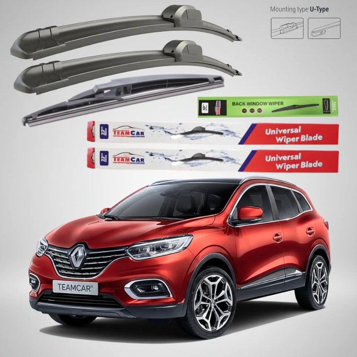 Stergatoare Renault Kadjar Facelift (2018–2024) TeamCar® – Flat, Set Complet