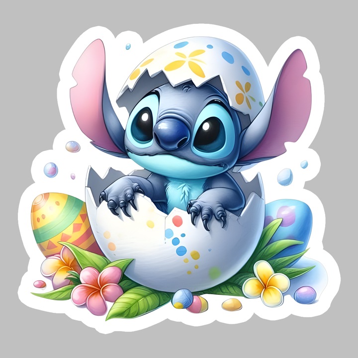 Sticker Paste Stitch Paste Ou Spart Pui Iepuras, Autoadeziv, Cri-Flo, dimensiune 10 cm