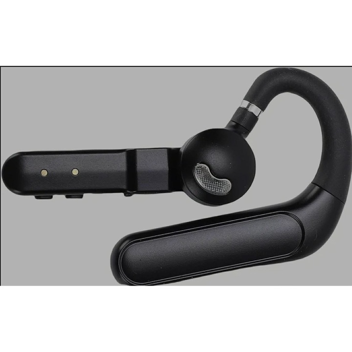 Bluetooth слушалка CerCip F10, Живот на батерията 48 часа, AI шумопотискане, Multipoint, Показване на процент на батерията, 16.2 мм високоговорител, Бутон MUTE, Водоустойчивост, Обхват 15 м, Мощен звук, Черен цвят