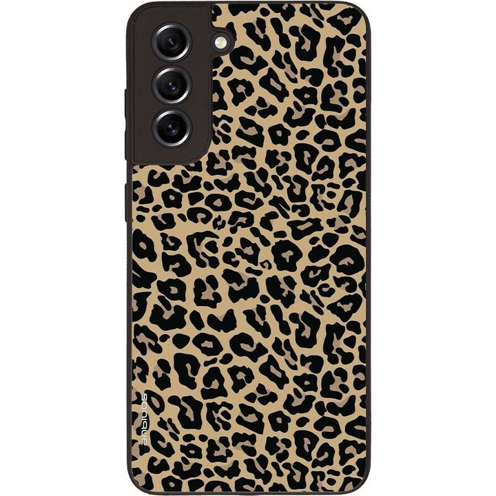 Husa telefon Sonique Animal Print Series pentru Samsung Galaxy S21 Fe, silicon, design leopard, antichoc