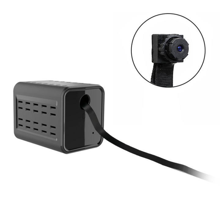 Camera WiFi portabila compacta Zetta Z9, cu obiectiv extern si detectie vizuala a miscarii