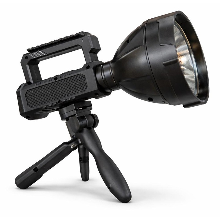 Lanterna LED Profesionala Ultra Puternica cu Trepied, Lanterna de Cautare pentru Camping, Vanatoare, Salvare