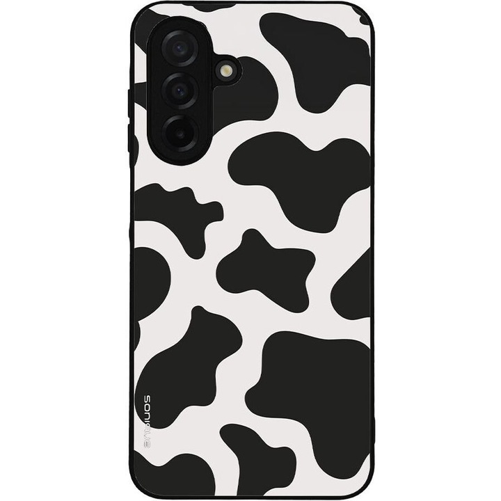 Husa telefon Sonique Animal Print Series, pentru Samsung Galaxy A26 5G, silicon, protectie antisoc, model vaca