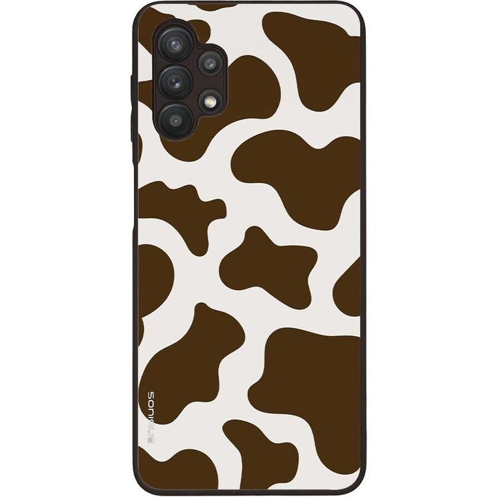 Husa telefon Sonique Animal Print Series pentru Samsung Galaxy A32 5G, silicon, protectie antisoc, design animal print, culoare vaca