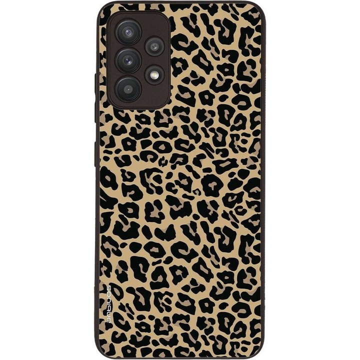 Husa telefon Sonique Animal Print Series pentru Samsung Galaxy A32 4G, silicon, design leopard, protectie antisoc, dimensiuni variate