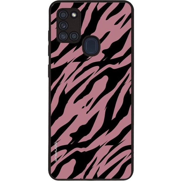 Husa telefon Sonique Animal Print Series pentru Samsung Galaxy A21s, silicon, design animal print, protectie antisoc, multicolor