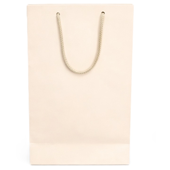 Set 10 buc - Punga pentru cadou - Nicas - crem - 18X30X6cm - Tip L